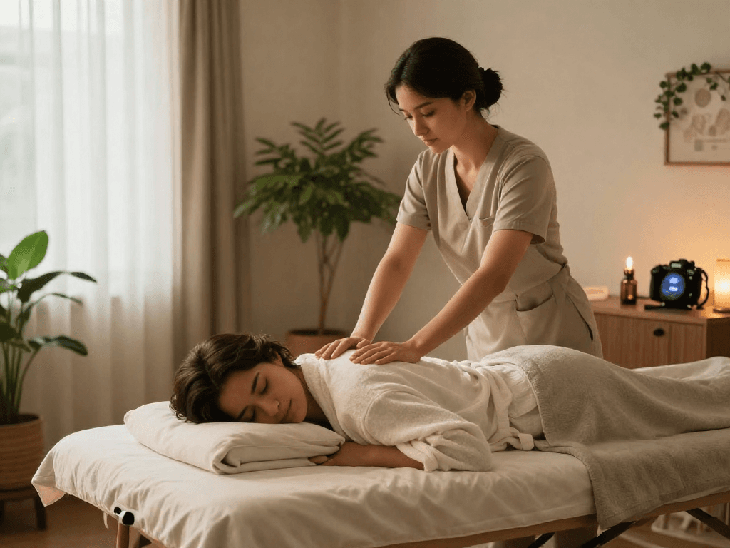 Experience premium 오산출장마사지 in a calming home environment with a professional therapist.
