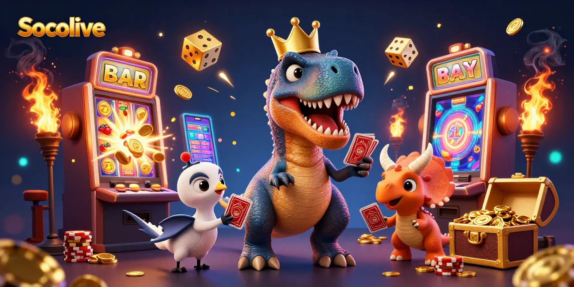 Socolive offers fun gambling with friendly characters and exciting slot machines during gameplay.