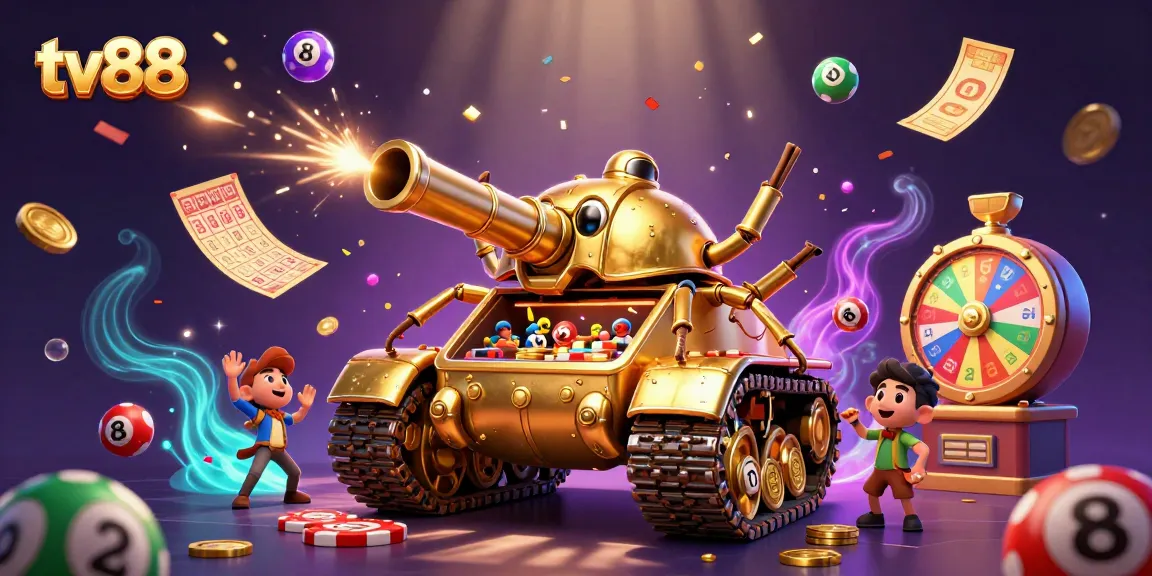 Engage in thrilling gaming experiences like tv88 with a dynamic casino scene inside a golden beetle tank.