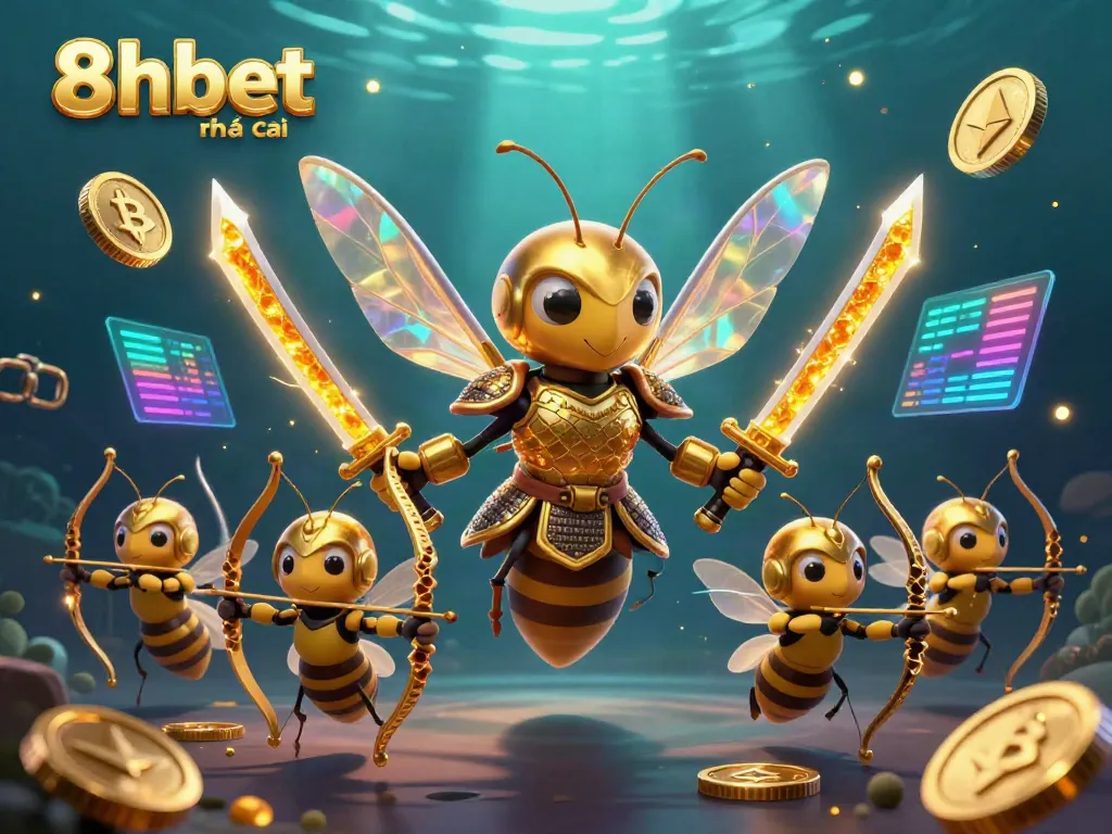Engage in thrilling gameplay at 8xbet nhà cái with a vibrant mix of crypto elements and whimsical characters.