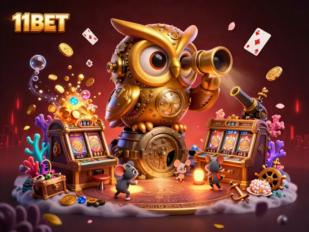 Experience thrilling action at 11BET casino with vibrant, animated 3D characters and dynamic gaming elements.
