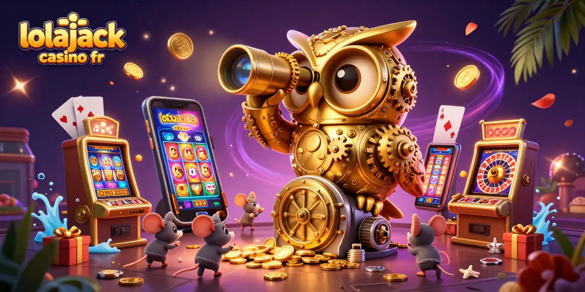 Experience the thrill at lolajack casino fr with a dynamic scene of golden owl and lively gaming.