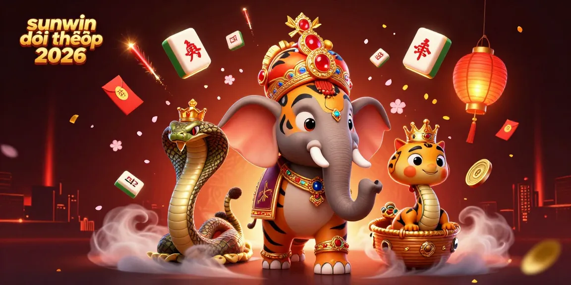 Play exciting games at sunwin đổi thưởng 2026 with a vibrant, colorful casino-themed illustration.