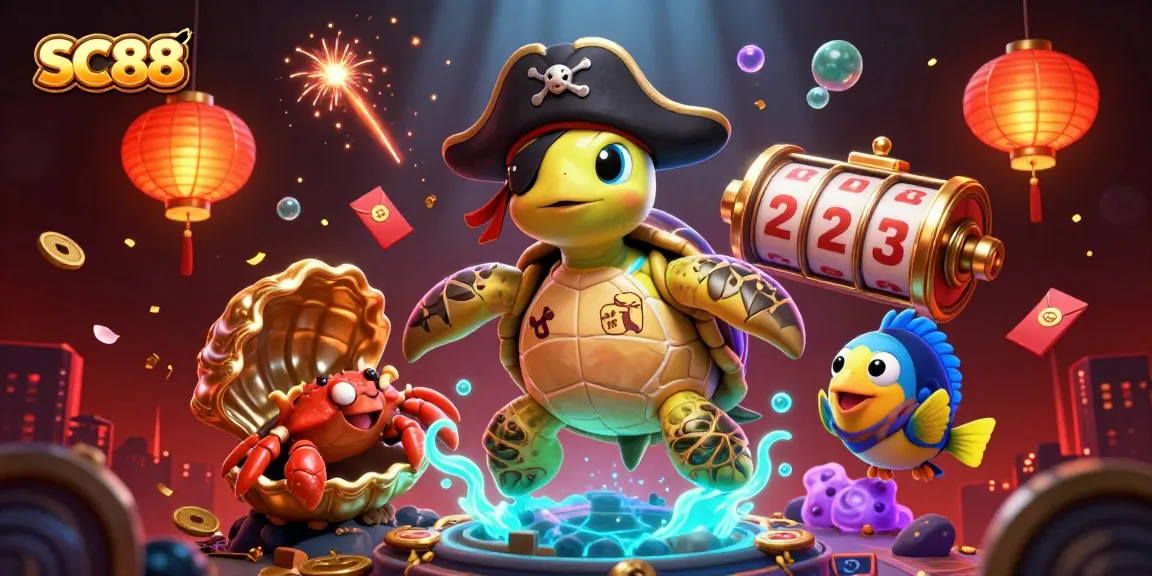 Experience winning with SC88's vibrant 3D casino-themed illustration featuring lively characters and rich elements.
